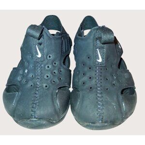 Nike Black Toddler Sandals  Adjustable Strap 4c Perforated Design